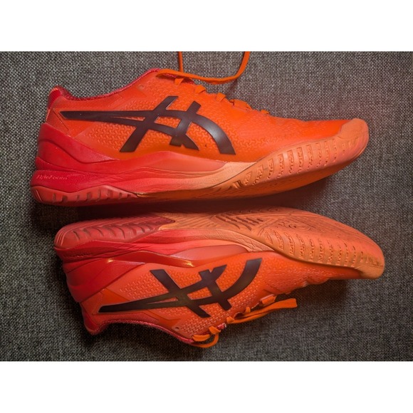 Asics Gel-Resolution 8 Tokyo Sunrise Red Eclipse Black Men\'s Shoes Size 8 main image 11